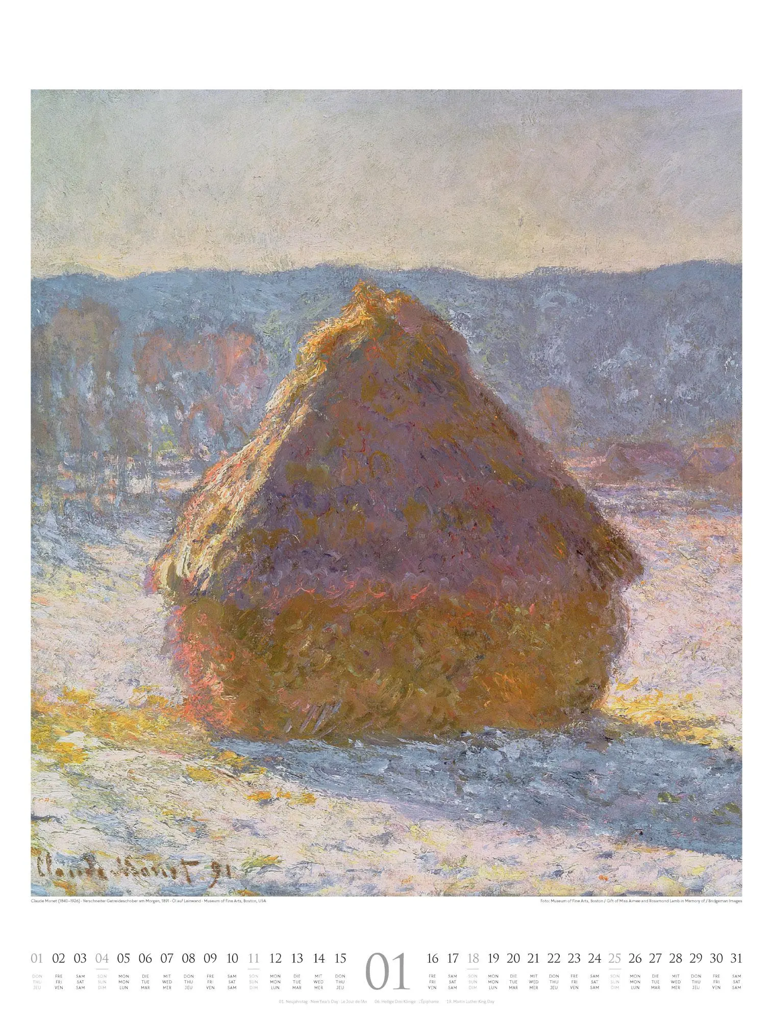 Bild: 9783838426693 | Claude Monet Kalender 2026 Wasser und Licht | Claude Monet | Kalender