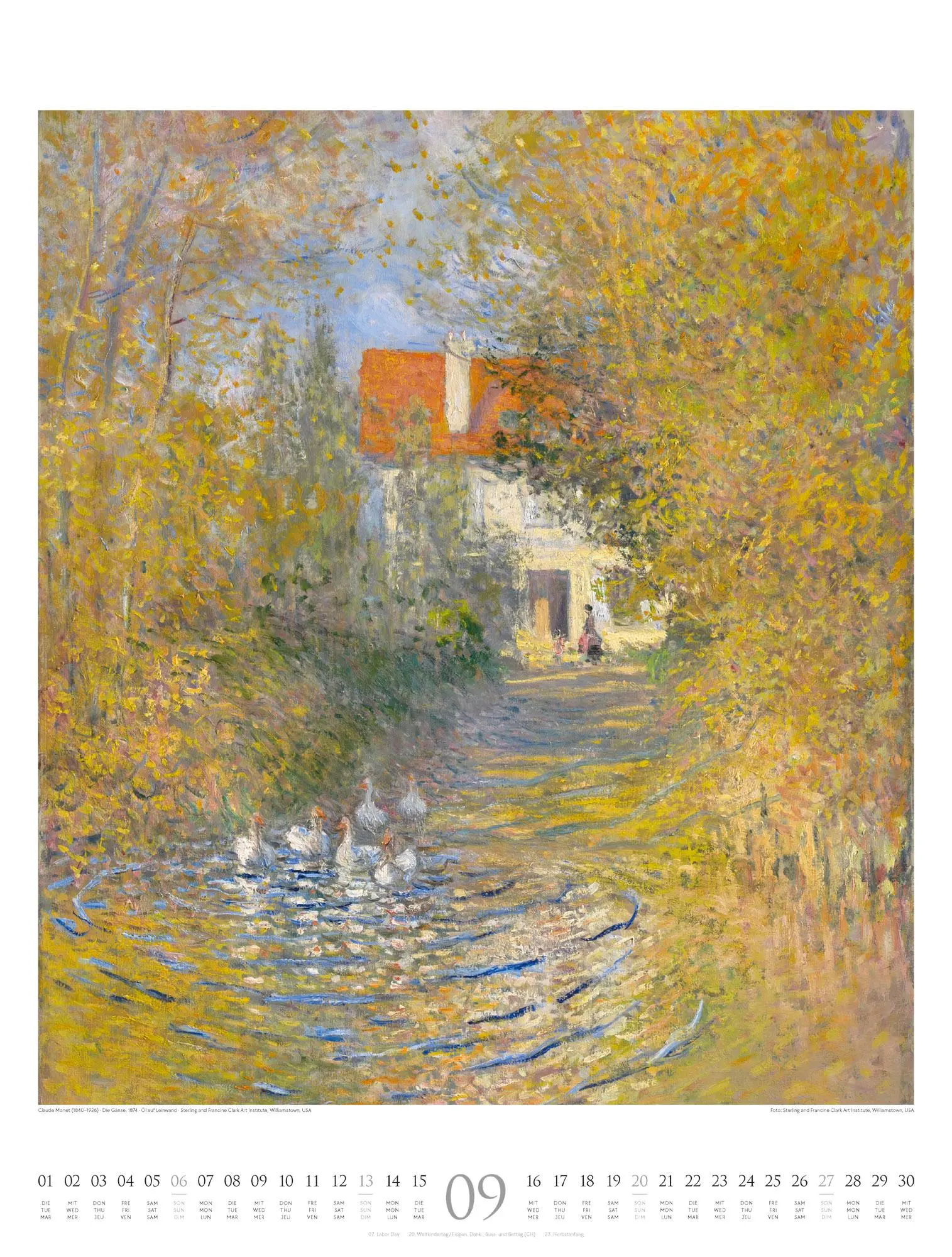 Bild: 9783838426693 | Claude Monet Kalender 2026 Wasser und Licht | Claude Monet | Kalender