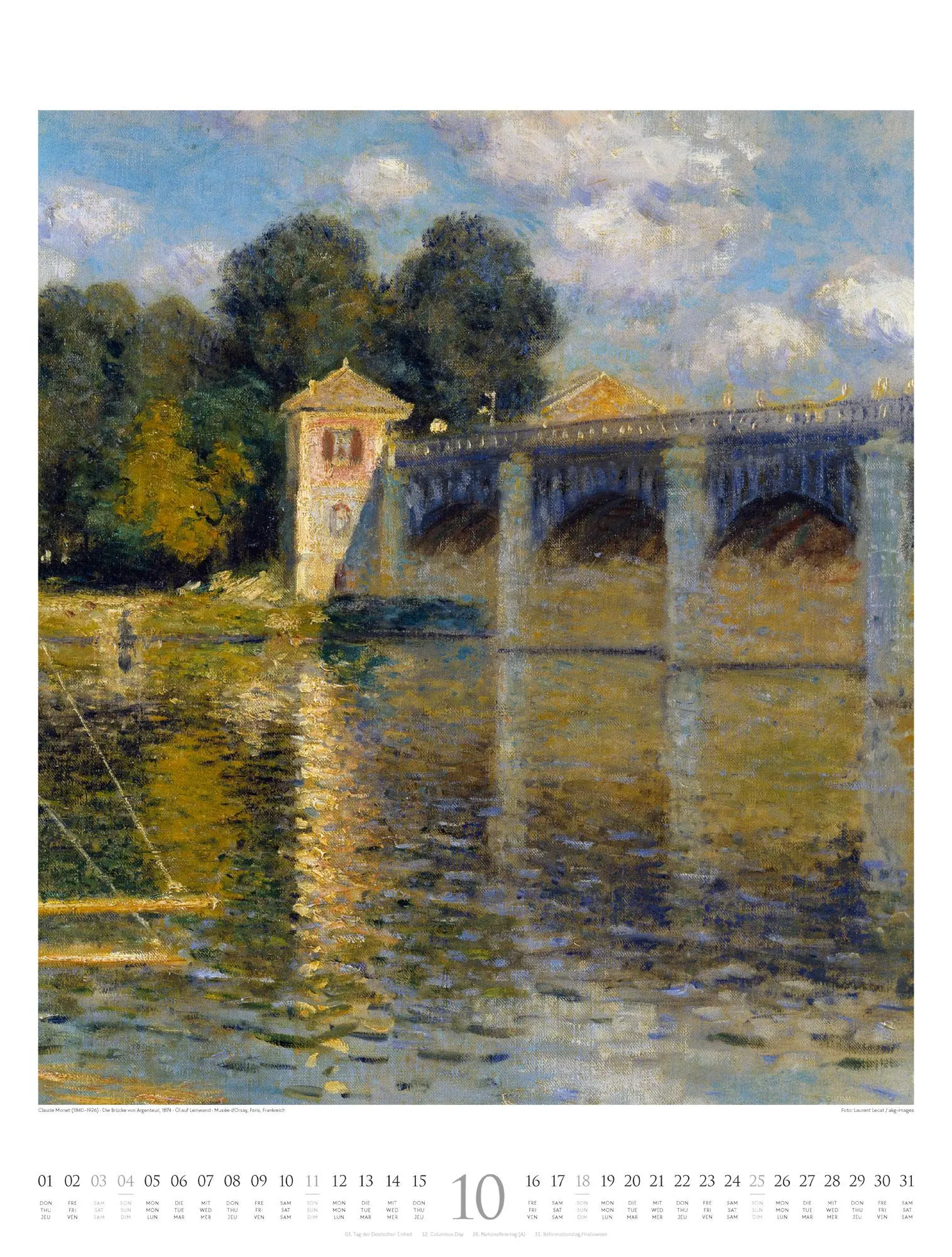 Bild: 9783838426693 | Claude Monet Kalender 2026 Wasser und Licht | Claude Monet | Kalender