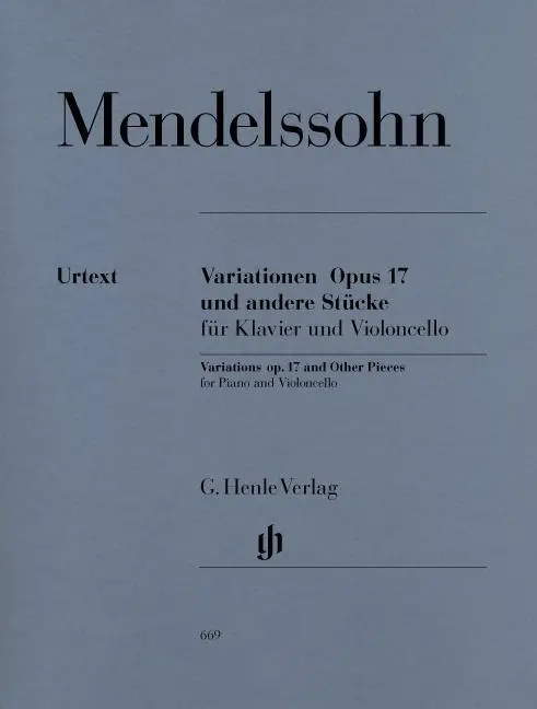 Cover: 9790201806693 | Felix Mendelssohn Bartholdy - Variationen op. 17 und andere Stücke...