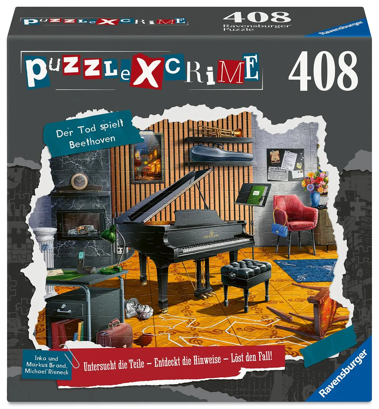 Cover: 4005555016793 | Puzzle X Crime 408 Teile - Der Tod spielt Beethoven | Spiel | Puzzle