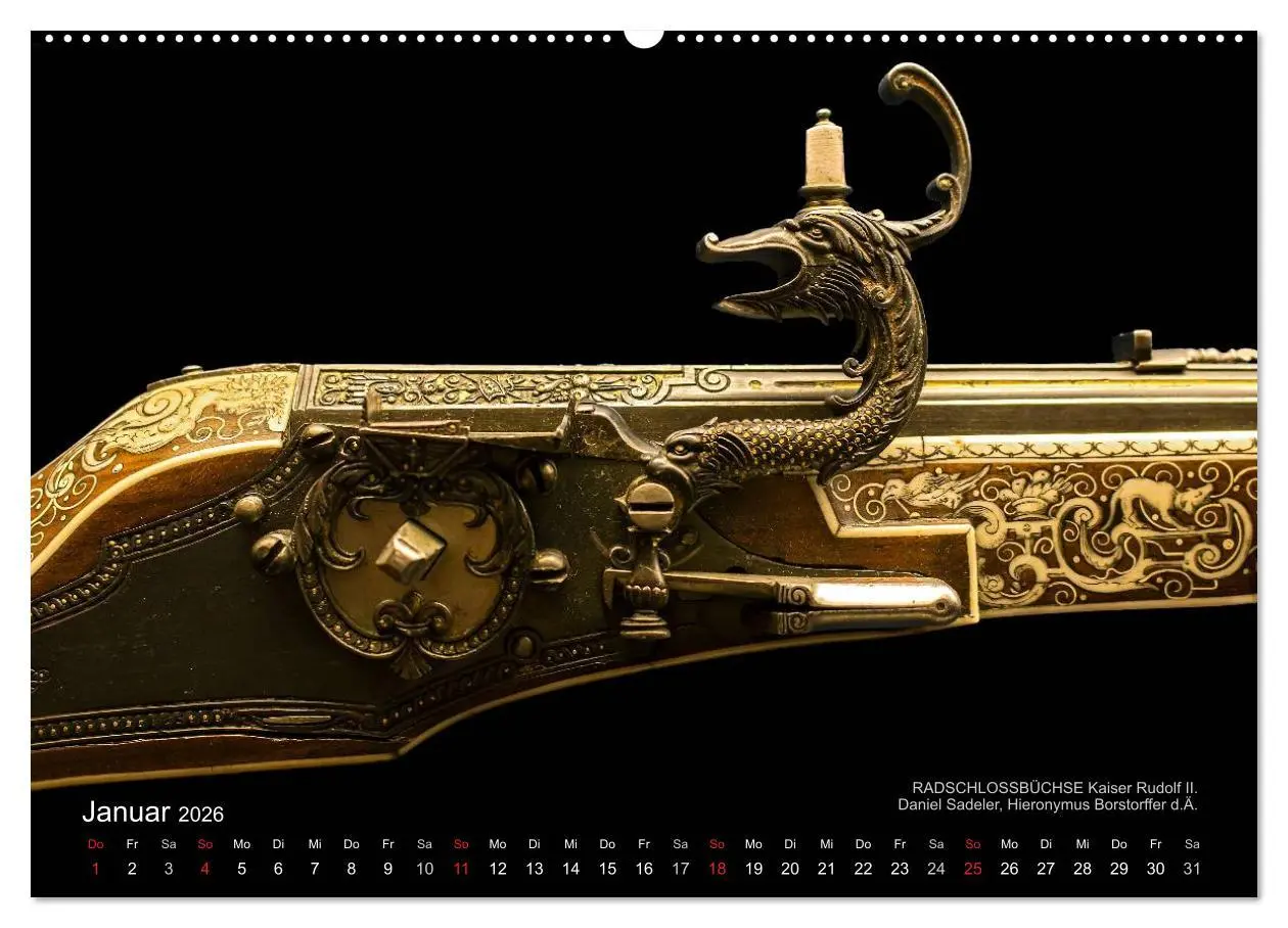 Bild: 9783457956793 | Historische Rüstungen und Waffen (Wandkalender 2026 DIN A2 quer),...