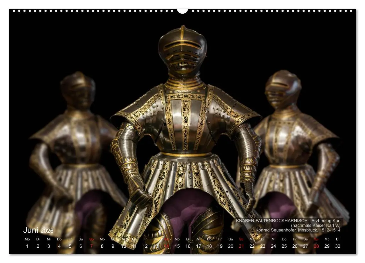 Bild: 9783457956793 | Historische Rüstungen und Waffen (Wandkalender 2026 DIN A2 quer),...