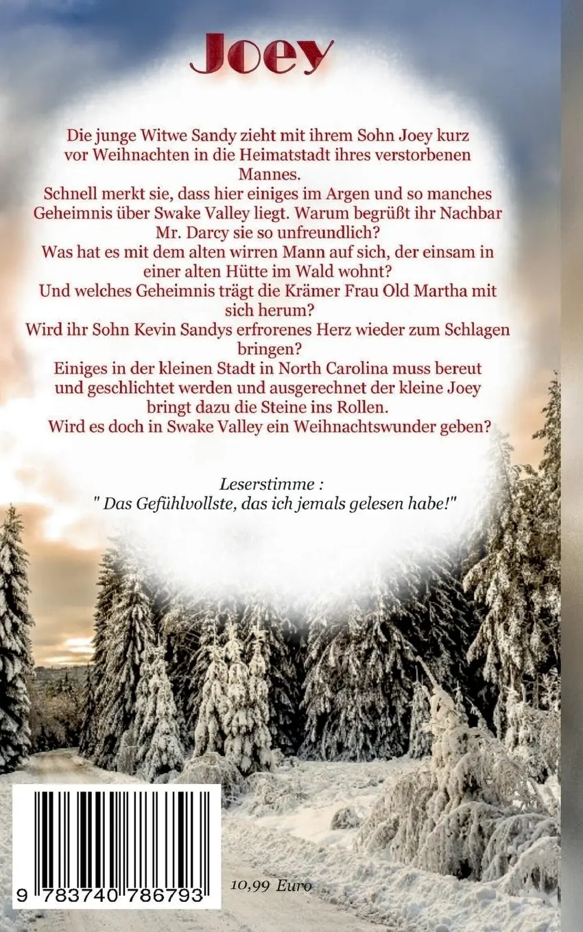 Rückseite: 9783740786793 | Joey Ein geheimnisvoller Winter | Und am Ende siegt die Liebe | Jones