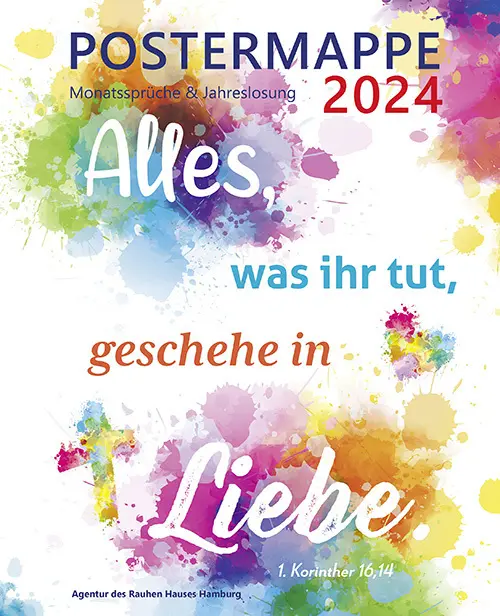 Cover: 9783760036793 | Postermappe 2024 | Monatssprüche und Jahreslosung | 13 S. | Deutsch
