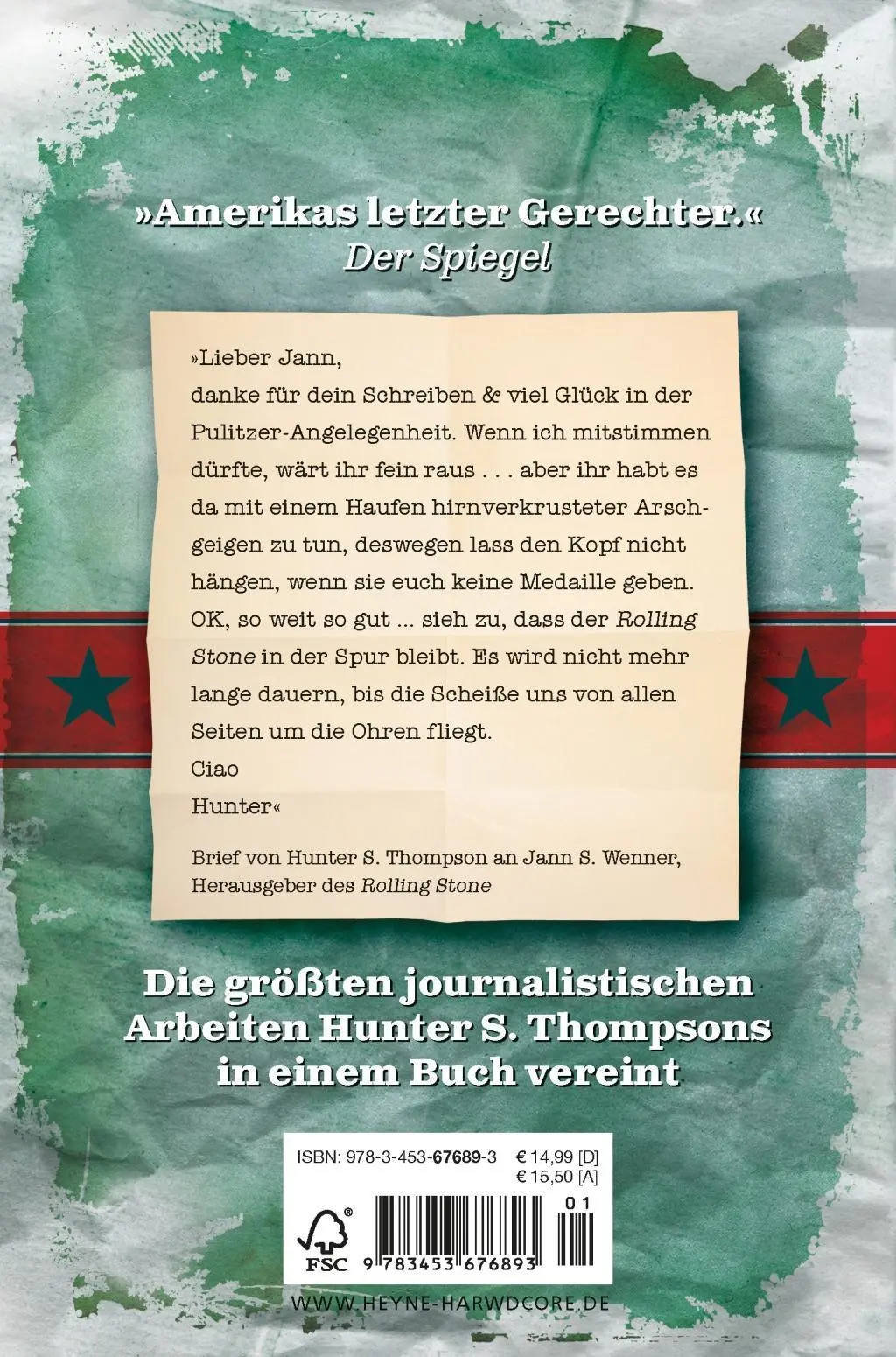 Bild: 9783453676893 | Die Rolling-Stone-Jahre | Hunter S. Thompson | Taschenbuch | 768 S.