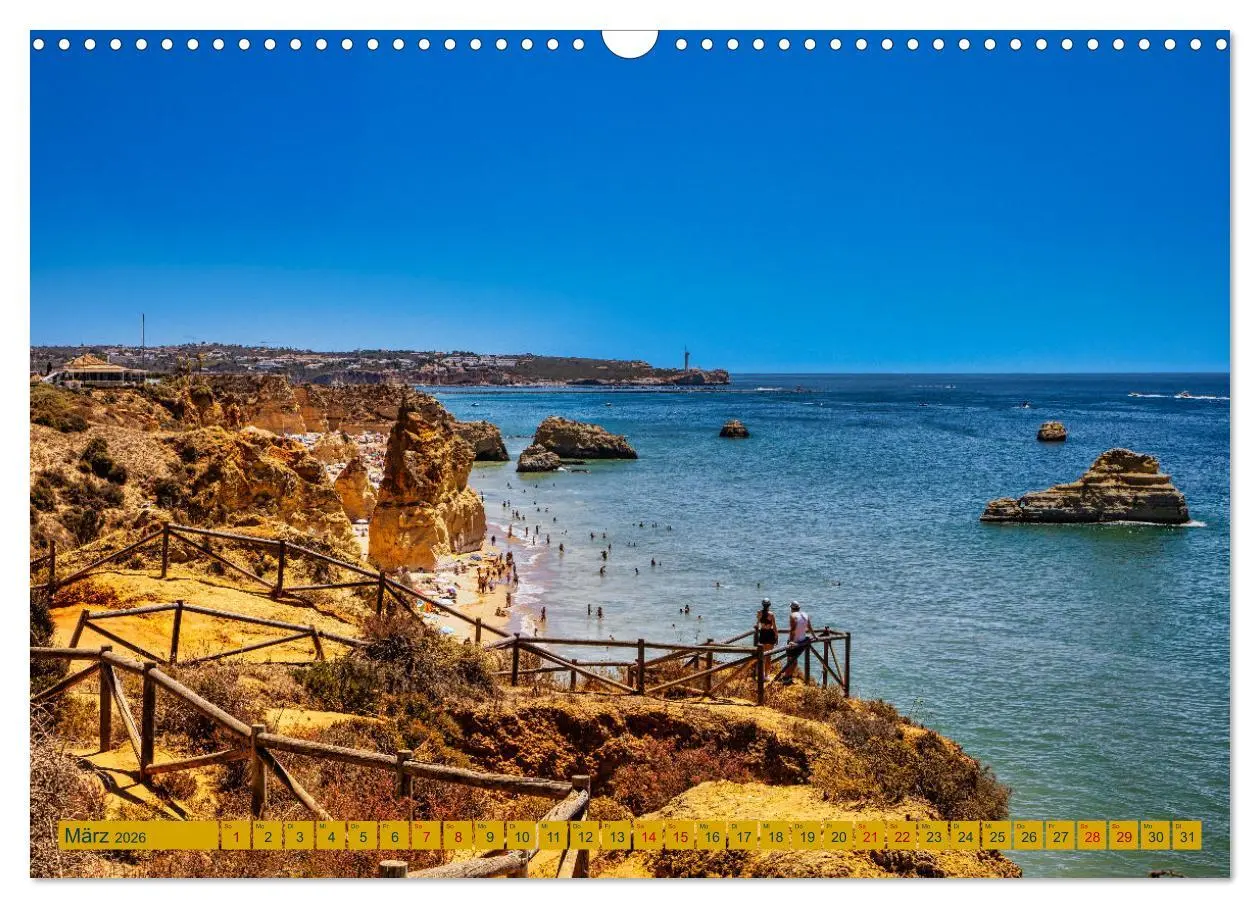 Bild: 9783457496893 | Algarve pur (Wandkalender 2026 DIN A3 quer), CALVENDO Monatskalender