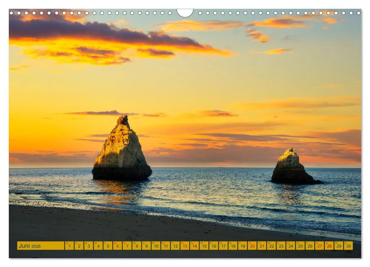 Bild: 9783457496893 | Algarve pur (Wandkalender 2026 DIN A3 quer), CALVENDO Monatskalender