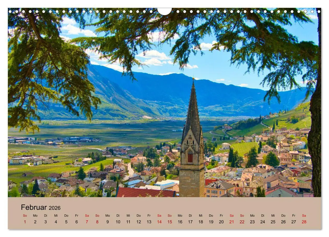 Bild: 9783457566893 | Streifzüge durch Südtirol (Wandkalender 2026 DIN A3 quer), CALVENDO...