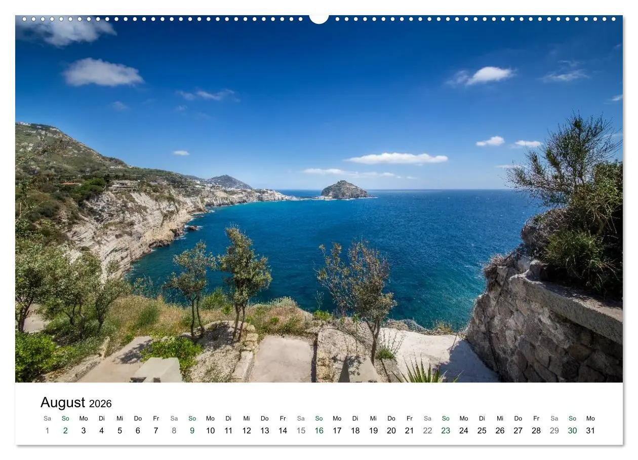 Bild: 9783457946893 | Ischia - Isola verde (Wandkalender 2026 DIN A2 quer), CALVENDO...