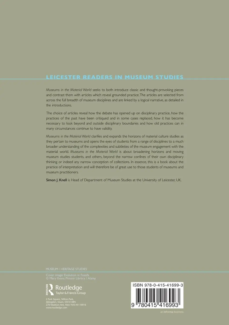 Rückseite: 9780415416993 | Museums in the Material World | Simon Knell | Taschenbuch | Englisch