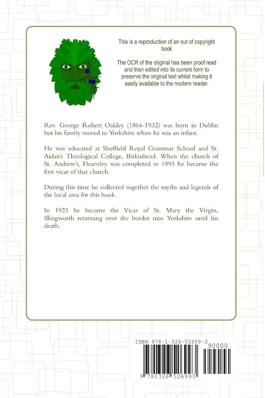 Rückseite: 9781326526993 | In Olden Days - Legends of Rochdale and its Neighbourhood | Oakley