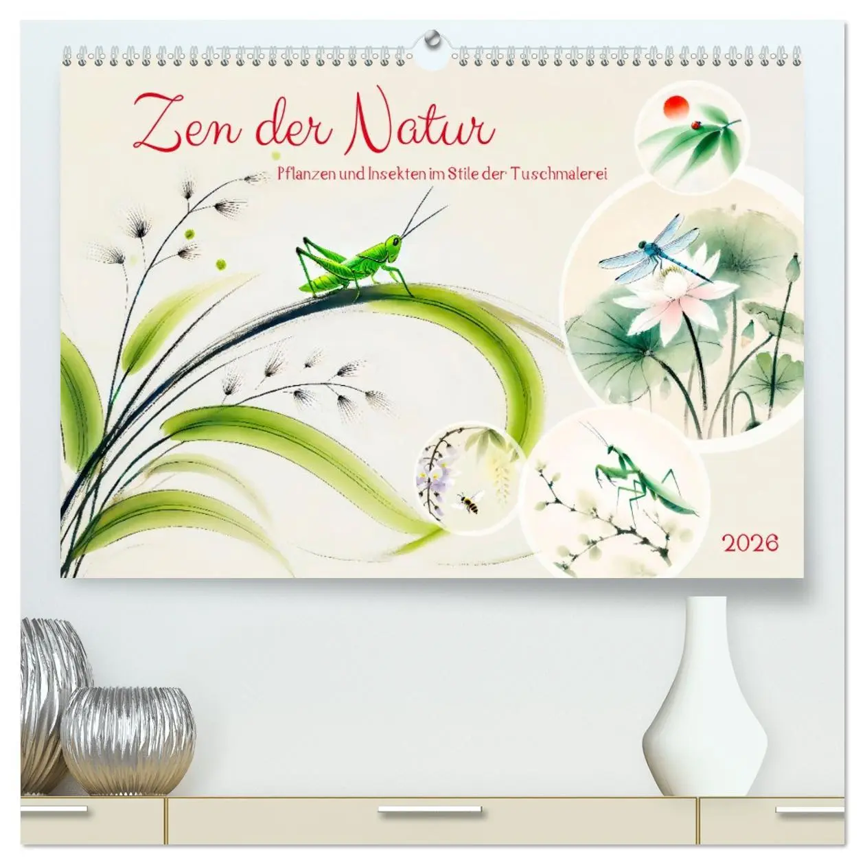 Cover: 9783457316993 | Zen der Natur - Pflanzen und Insekten im Stile der Tuschmalerei...
