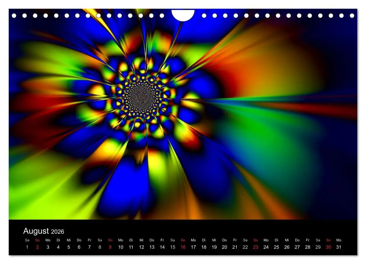 Bild: 9783516196993 | Fraktale Welten 2 (Wandkalender 2026 DIN A4 quer), CALVENDO...