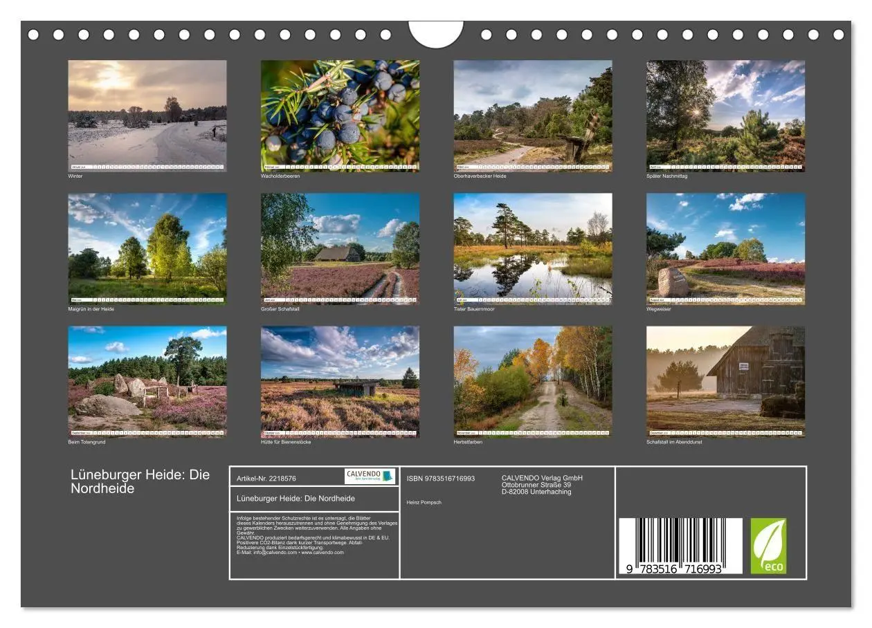 Bild: 9783516716993 | Lüneburger Heide: Die Nordheide (Wandkalender 2026 DIN A4 quer),...