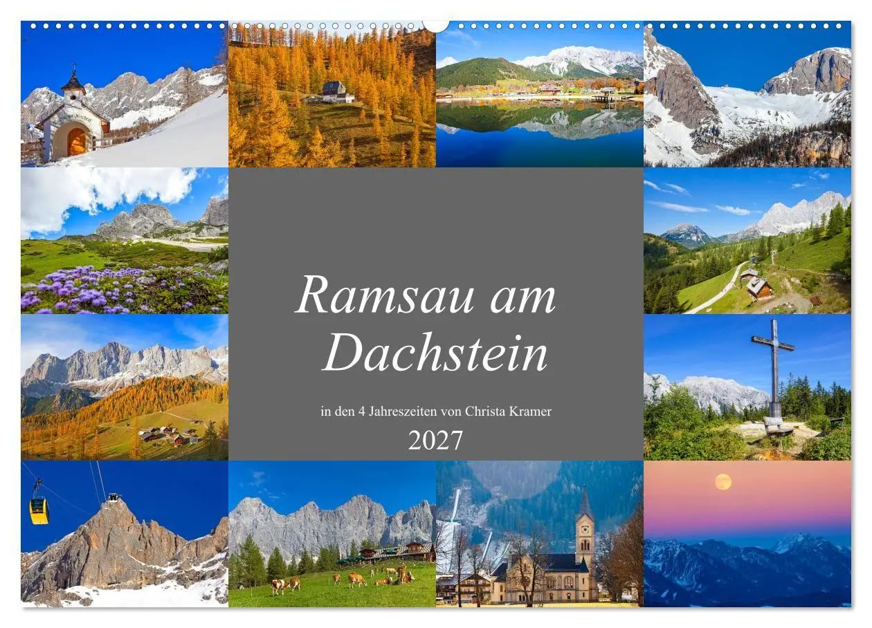 Cover: 9783569596993 | Ramsau am Dachstein (Wandkalender 2027 DIN A2 quer), CALVENDO...
