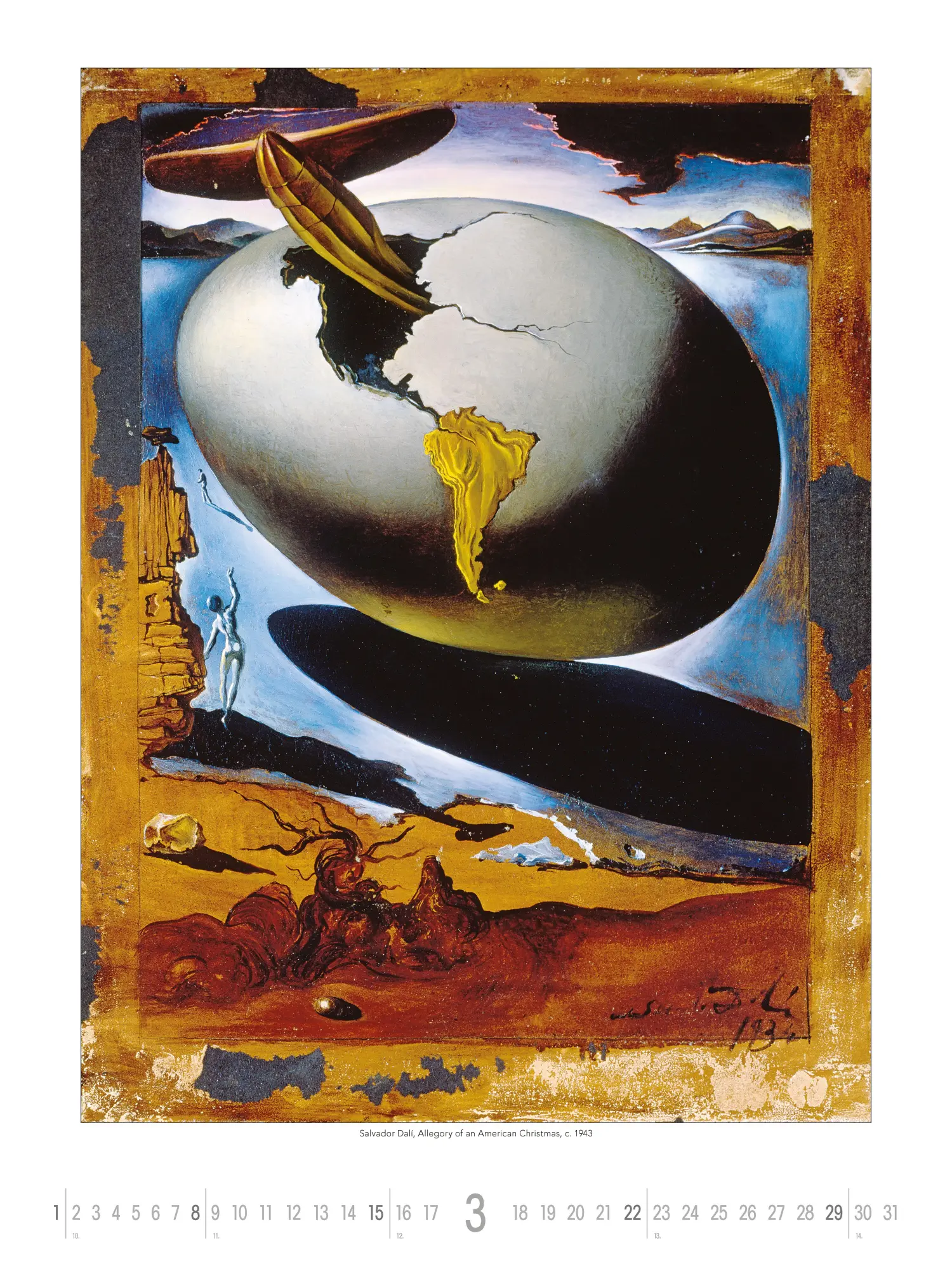 Bild: 4069095007093 | Salvador Dali 2026 - Bild-Kalender 42x56 cm - Kunst-Kalender -...
