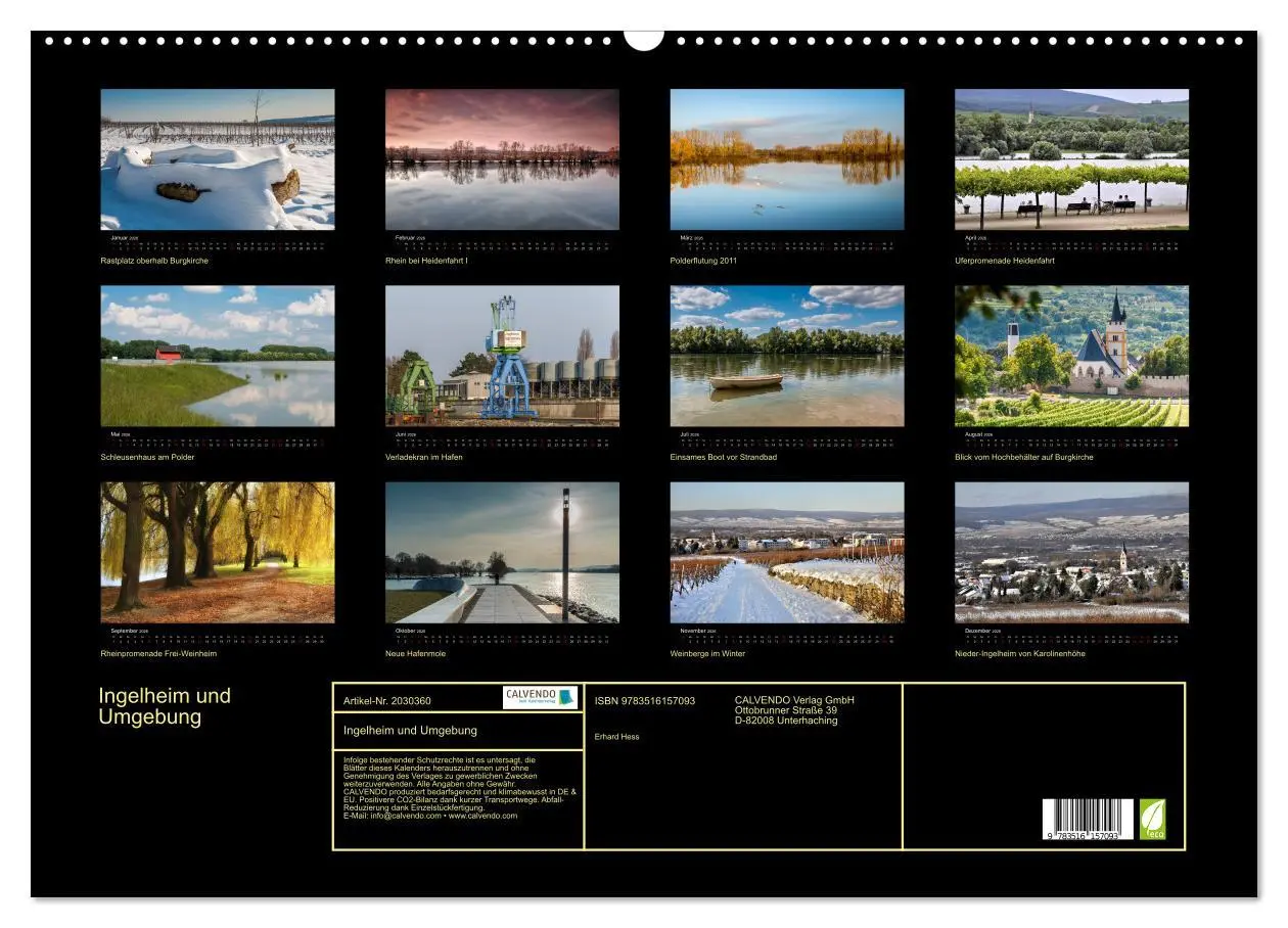 Bild: 9783516157093 | Ingelheim und Umgebung (Wandkalender 2026 DIN A2 quer), CALVENDO...