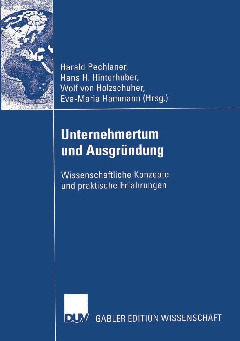 Cover: 9783835007093 | Unternehmertum und Ausgründung | Harald Pechlaner (u. a.) | Buch | xi