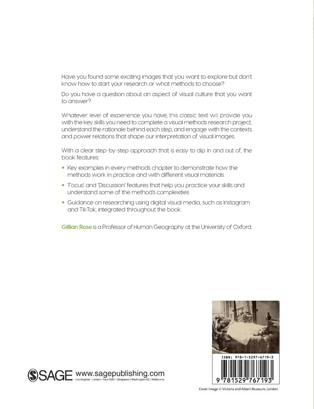 Rückseite: 9781529767193 | Visual Methodologies | Gillian Rose | Taschenbuch | Englisch | 2022