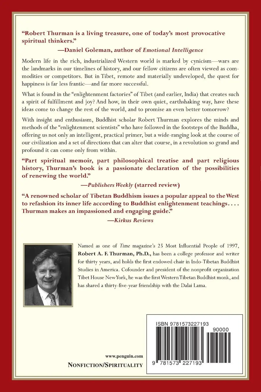 Rückseite: 9781573227193 | Inner Revolution | Robert Thurman | Taschenbuch | Englisch | 1999
