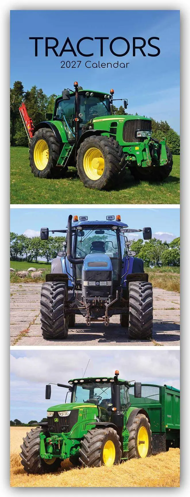 Cover: 9781805977193 | Tractors - Traktoren - Slimline-Kalender 2027 | Ltd | Kalender | 28 S.