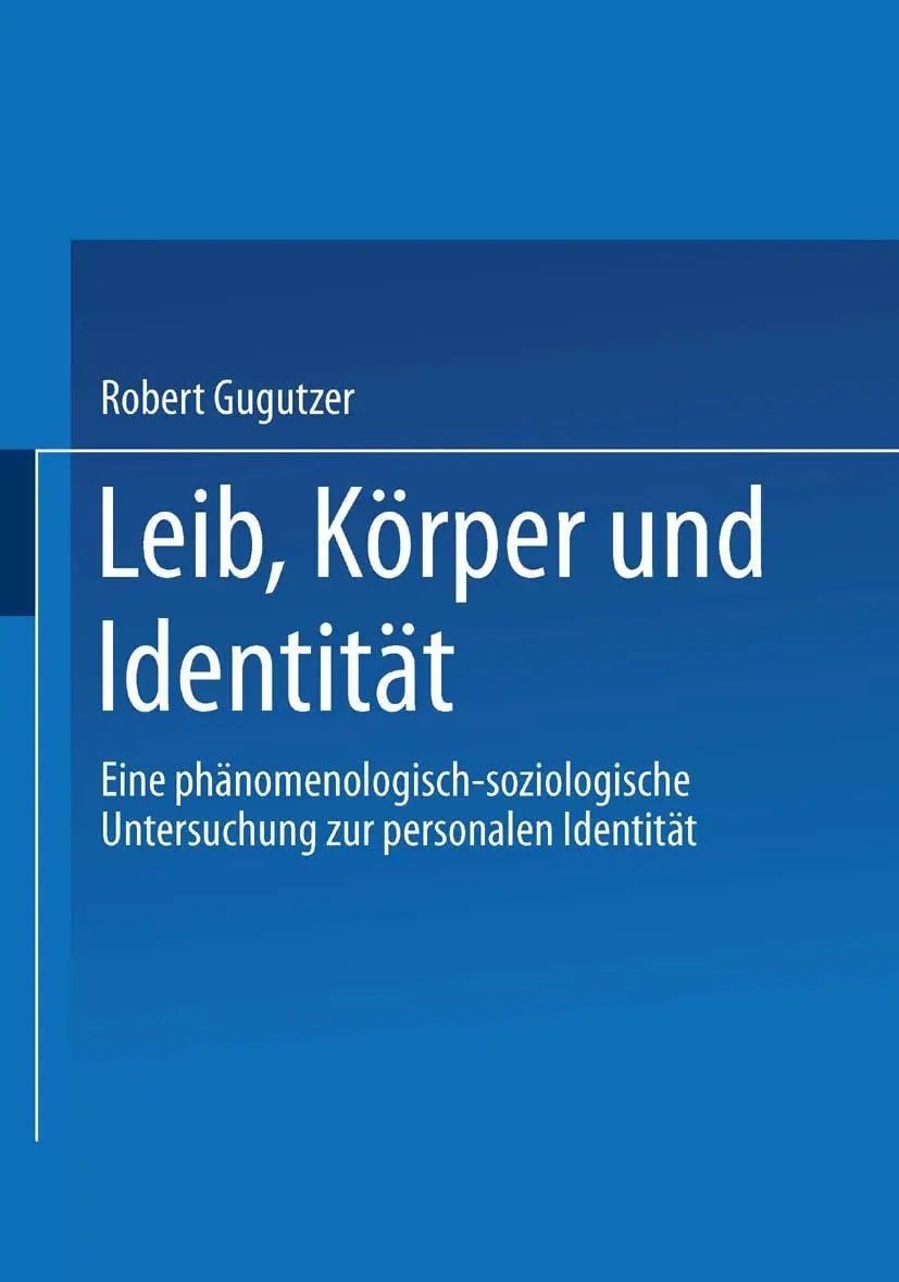 Cover: 9783531137193 | Leib, Körper und Identität | Robert Gugutzer | Taschenbuch | 328 S.