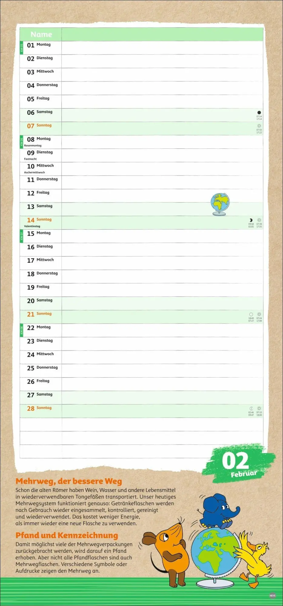 Bild: 9783756417193 | Nachhaltig Planen mit der Maus 2027 | Kalender | 15 S. | Deutsch