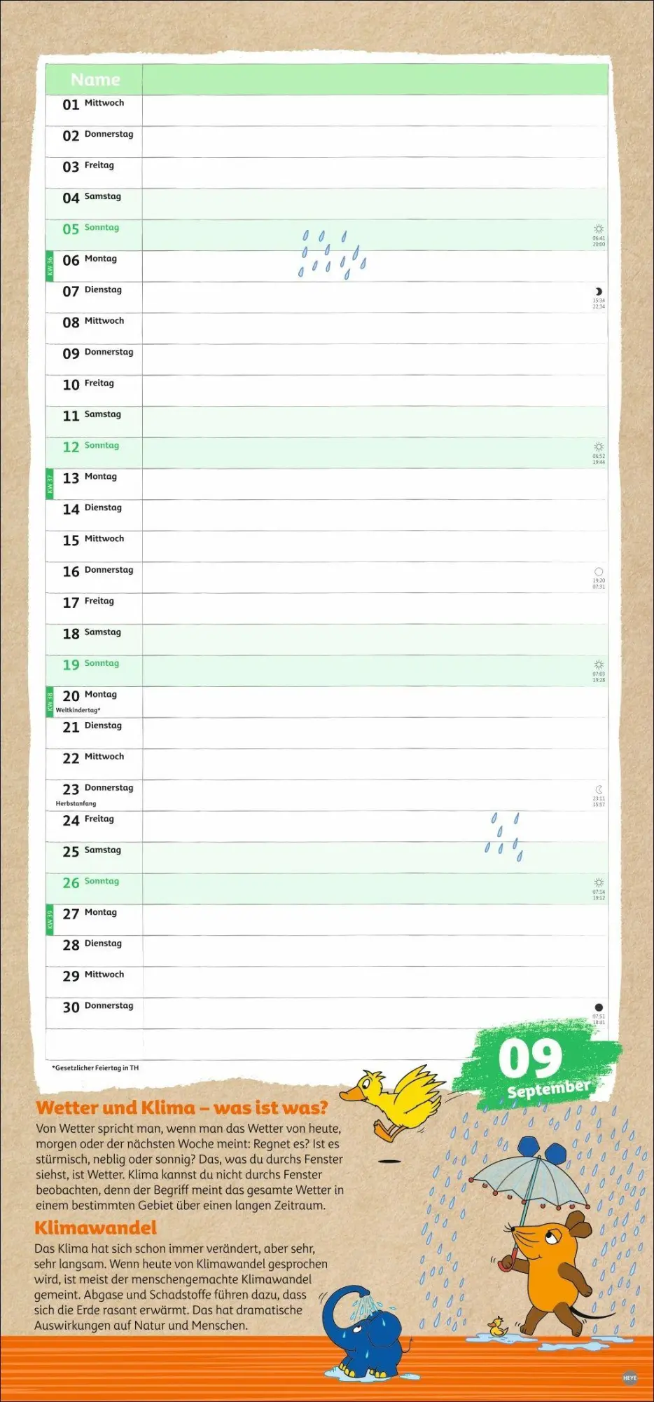 Bild: 9783756417193 | Nachhaltig Planen mit der Maus 2027 | Kalender | 15 S. | Deutsch