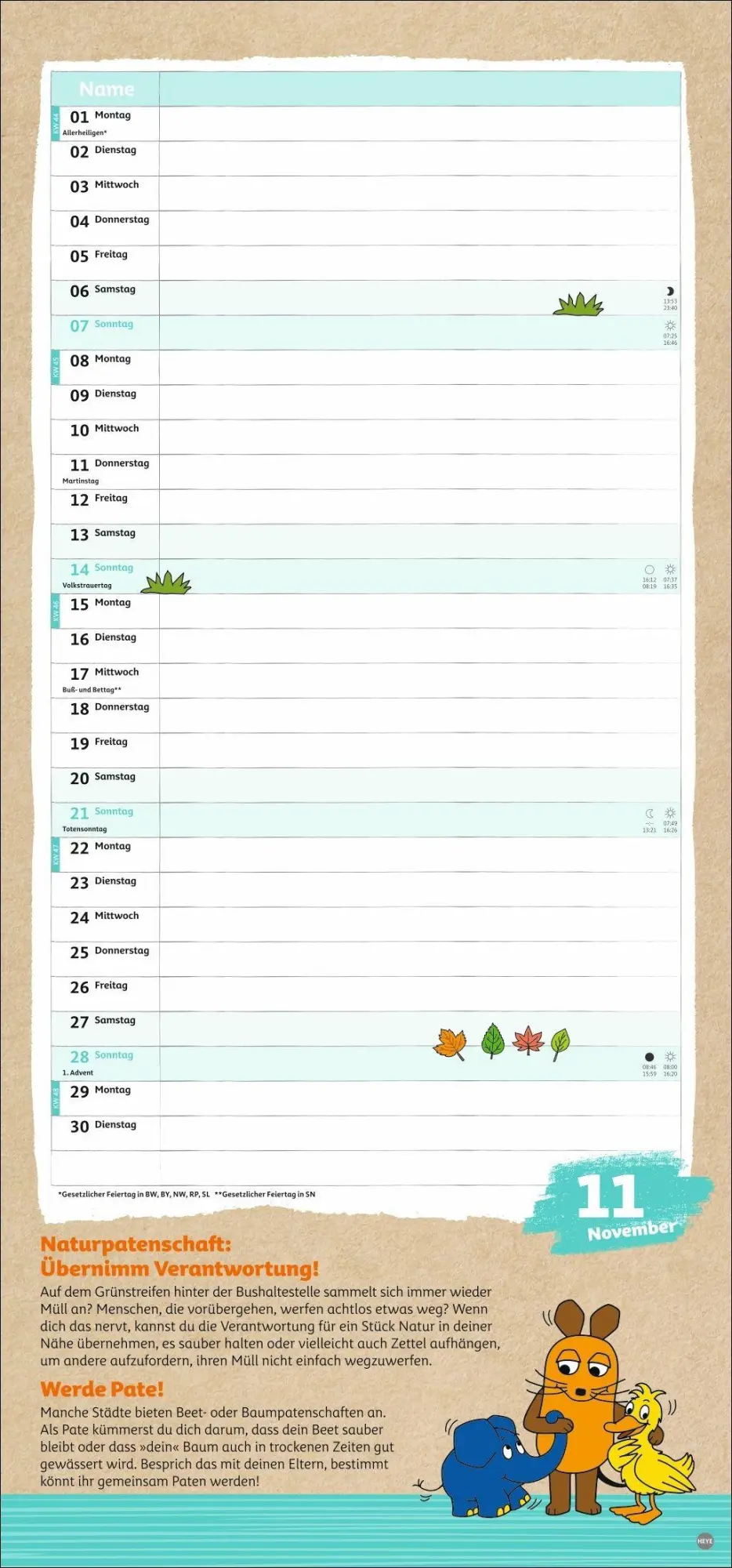 Bild: 9783756417193 | Nachhaltig Planen mit der Maus 2027 | Kalender | 15 S. | Deutsch