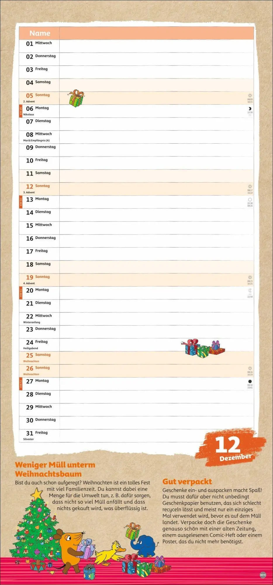 Bild: 9783756417193 | Nachhaltig Planen mit der Maus 2027 | Kalender | 15 S. | Deutsch