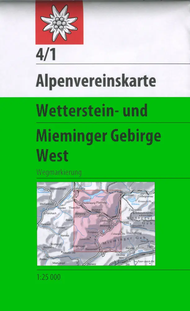 Cover: 9783928777193 | Wetterstein und Mieminger Gebirge, West | Wegmarkierung | Alpenverein