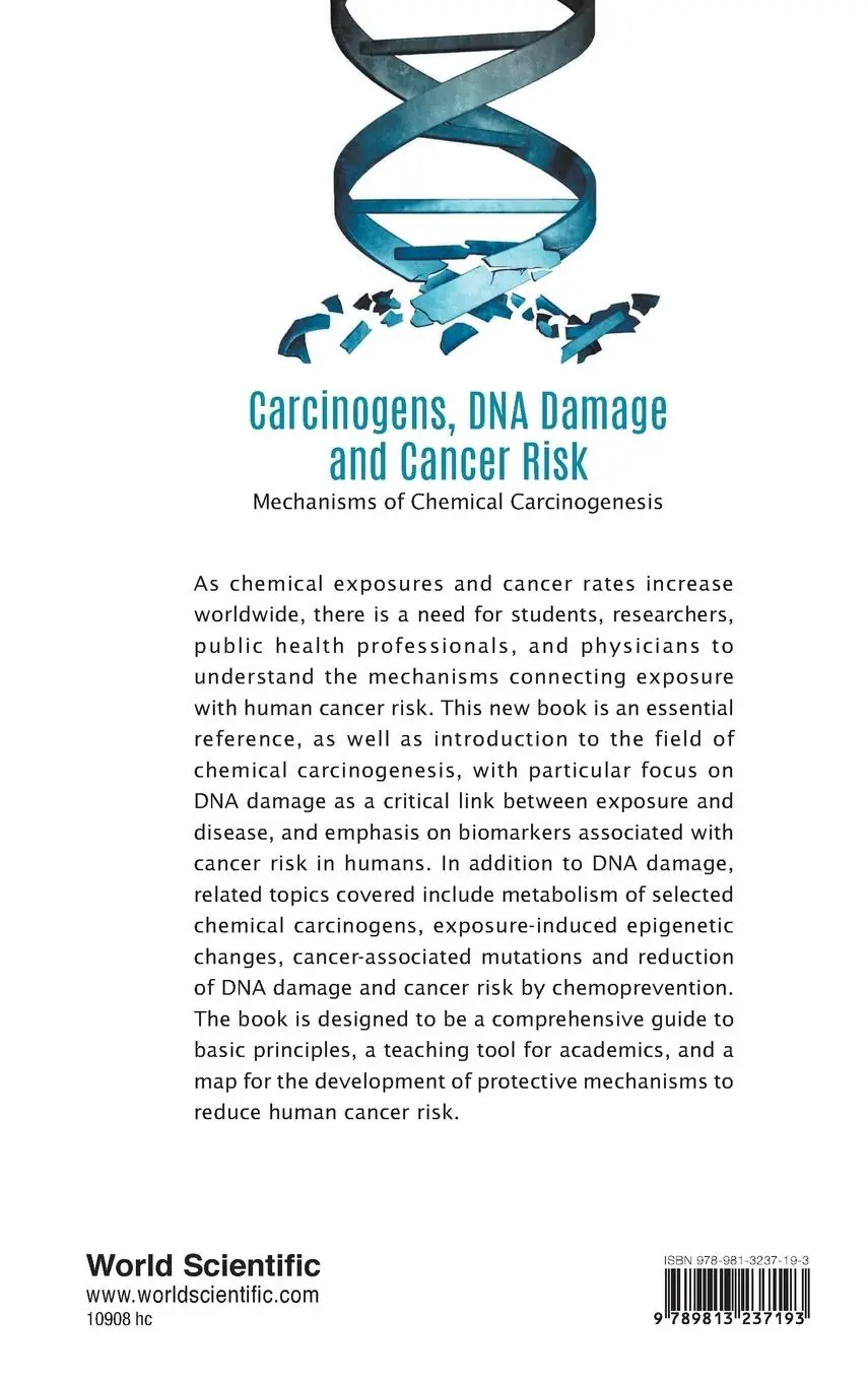 Rückseite: 9789813237193 | CARCINOGENS, DNA DAMAGE AND CANCER RISK | Miriam Christine Poirier