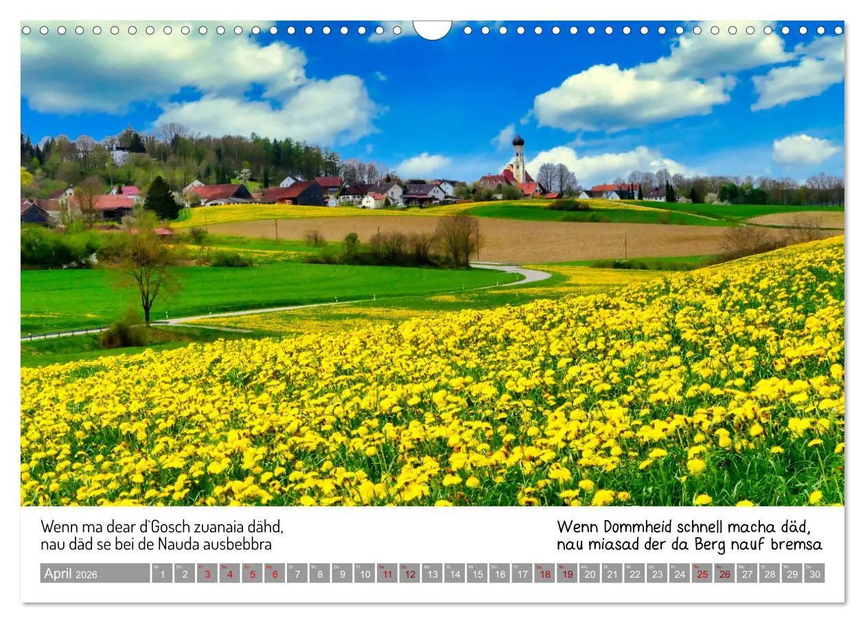 Bild: 9783457287293 | 03 Schwäbische Sprichwörter - Dös au no! (Wandkalender 2026 DIN A3...