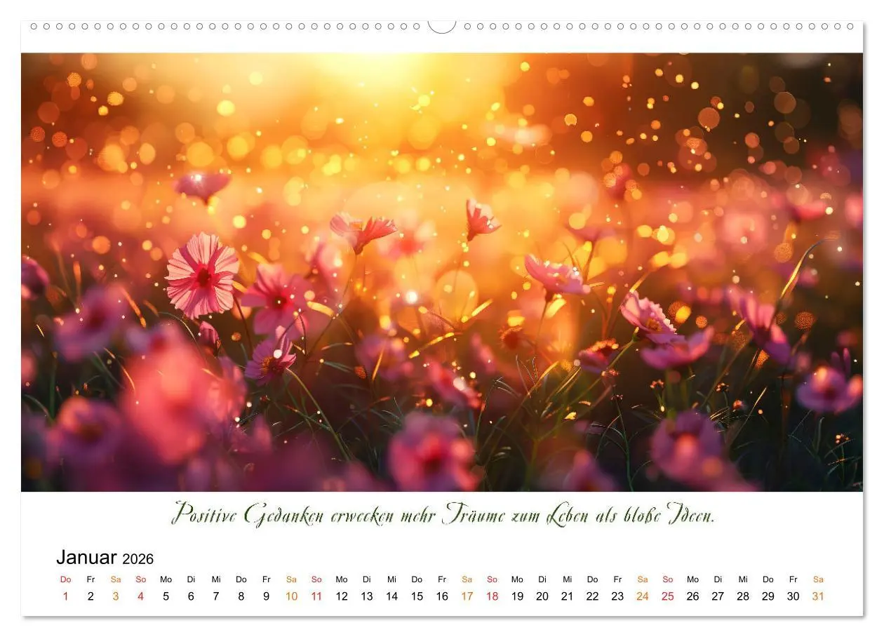 Bild: 9783457427293 | Freu Dich Motivations-Kalender (Wandkalender 2026 DIN A2 quer),...