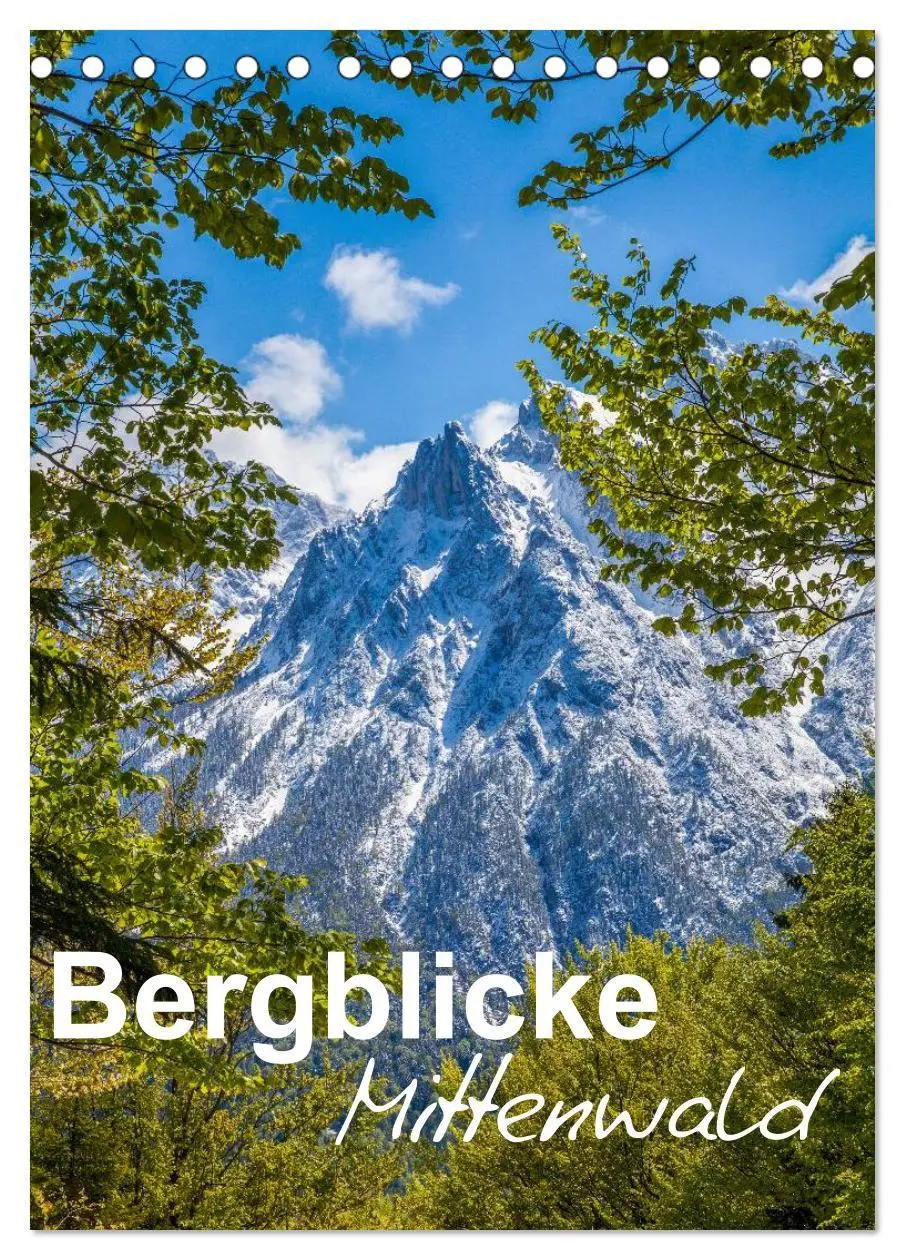 Cover: 9783516447293 | Bergblicke - Mittenwald (Tischkalender 2026 DIN A5 hoch), CALVENDO...