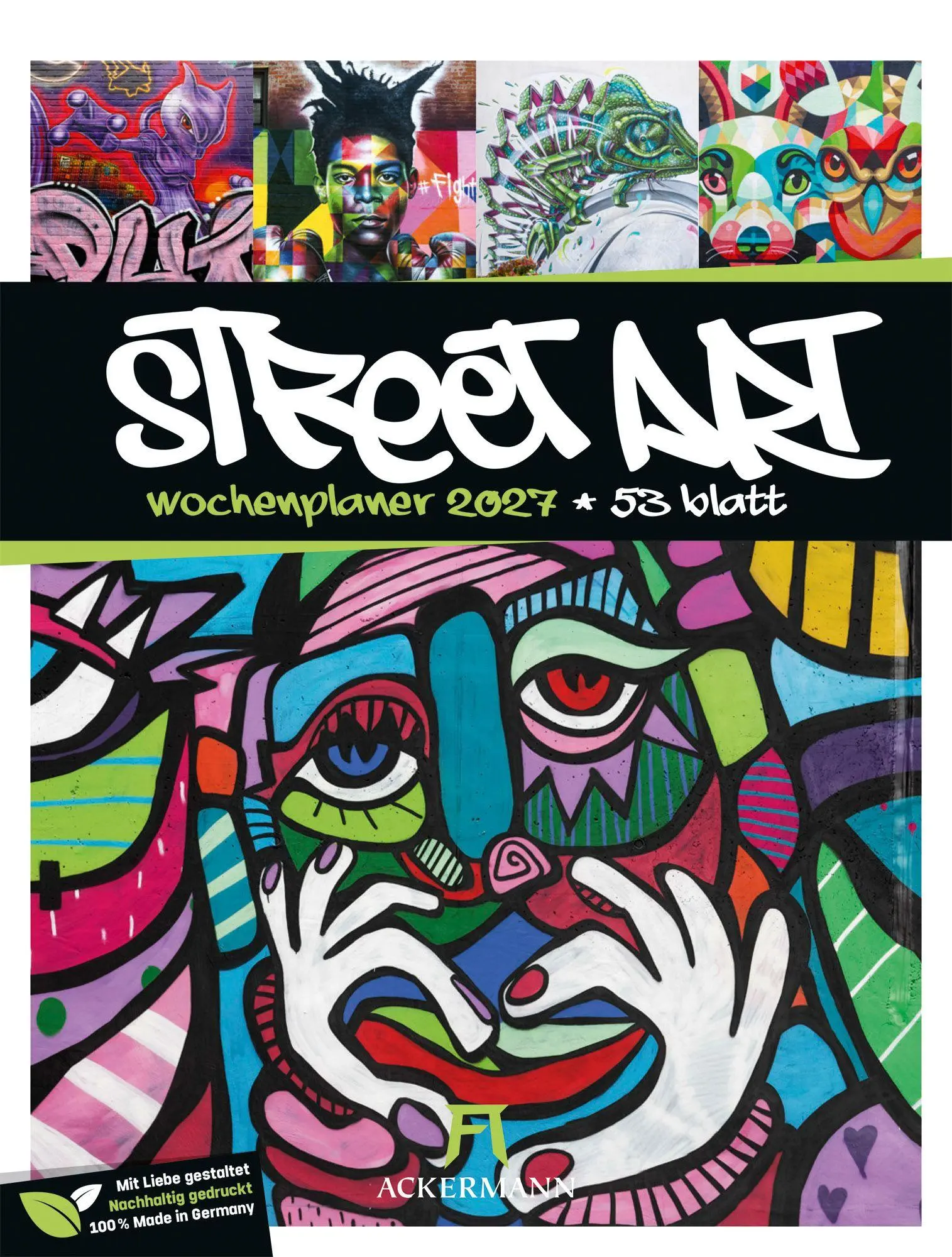 Cover: 9783838437293 | Street Art Wochenplaner Kalender 2027 | Ackermann Kunstverlag GmbH