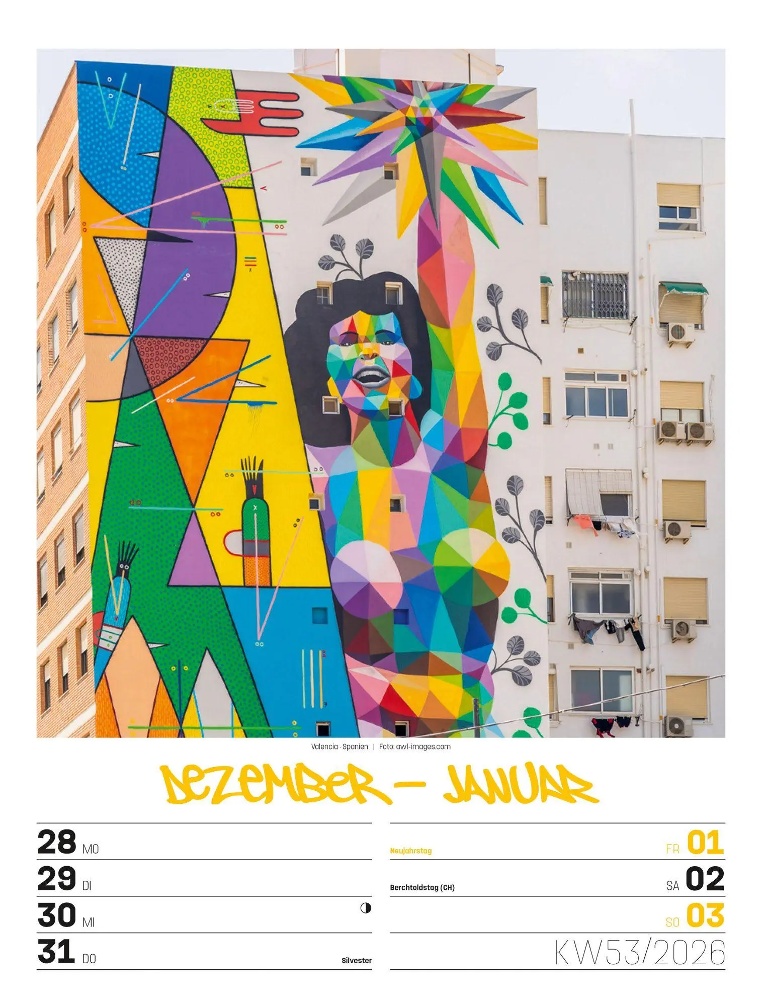 Bild: 9783838437293 | Street Art Wochenplaner Kalender 2027 | Ackermann Kunstverlag GmbH