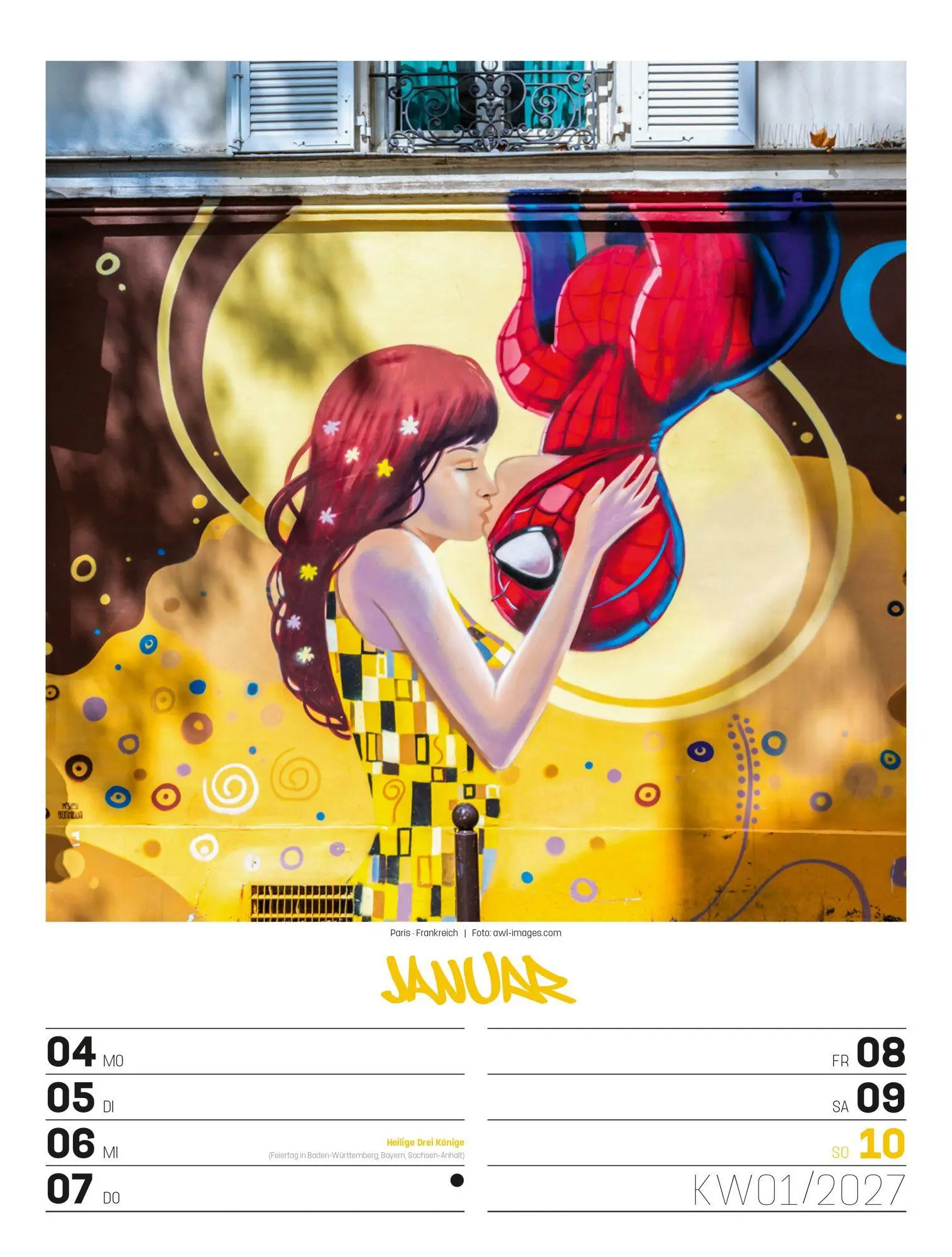 Bild: 9783838437293 | Street Art Wochenplaner Kalender 2027 | Ackermann Kunstverlag GmbH