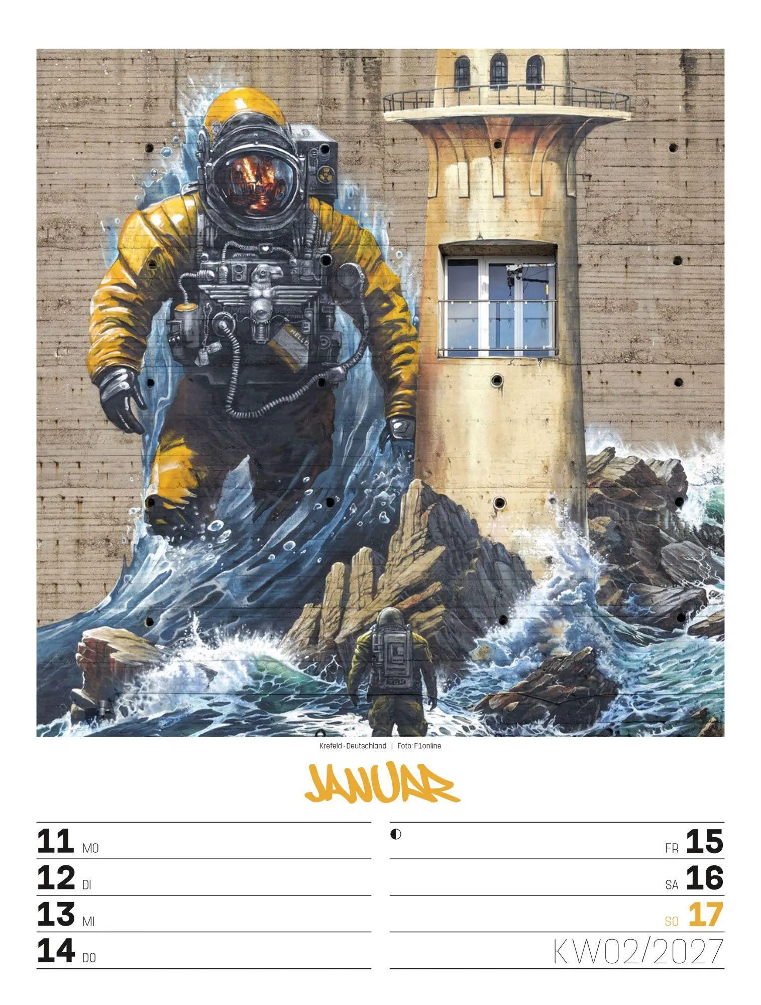Bild: 9783838437293 | Street Art Wochenplaner Kalender 2027 | Ackermann Kunstverlag GmbH