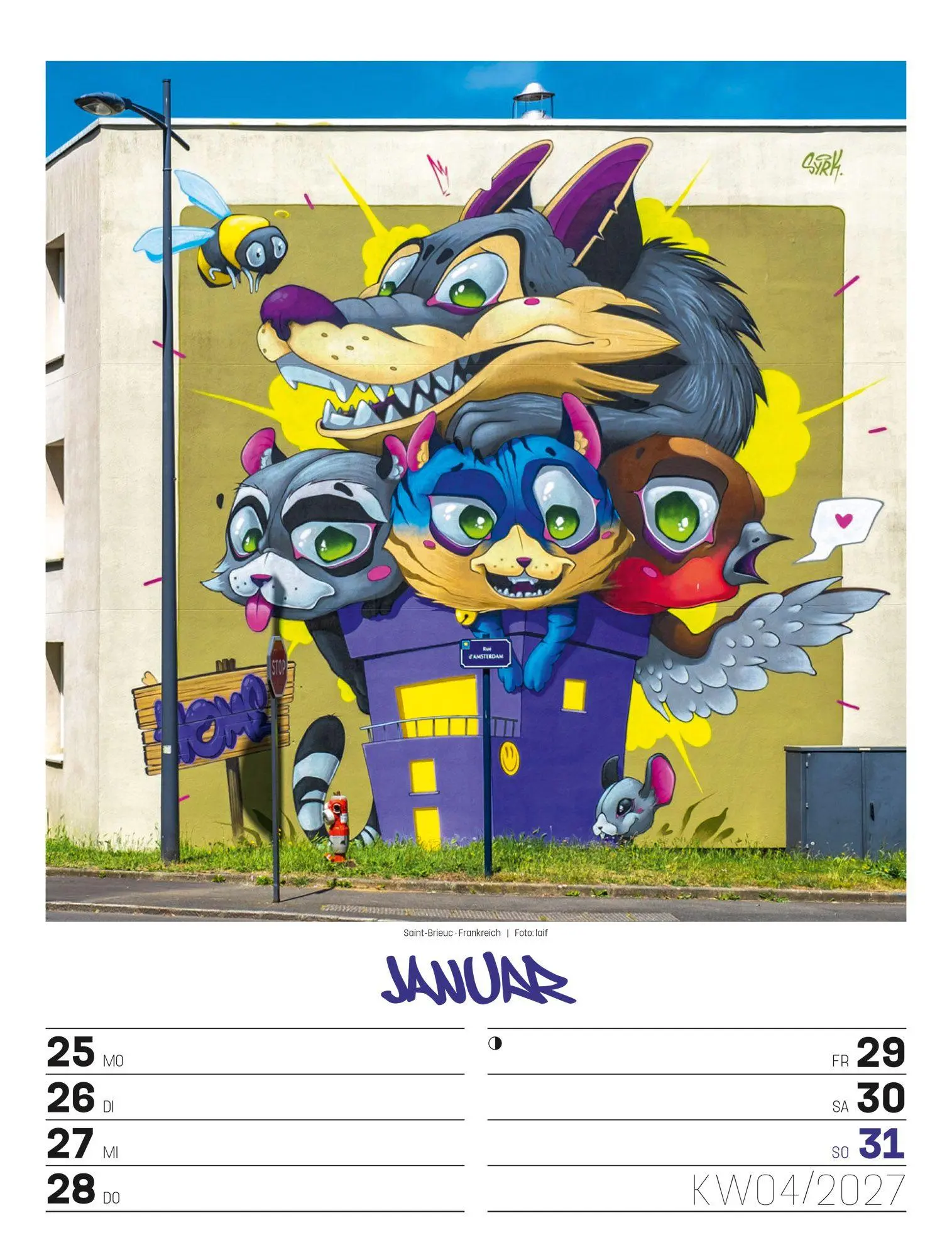 Bild: 9783838437293 | Street Art Wochenplaner Kalender 2027 | Ackermann Kunstverlag GmbH