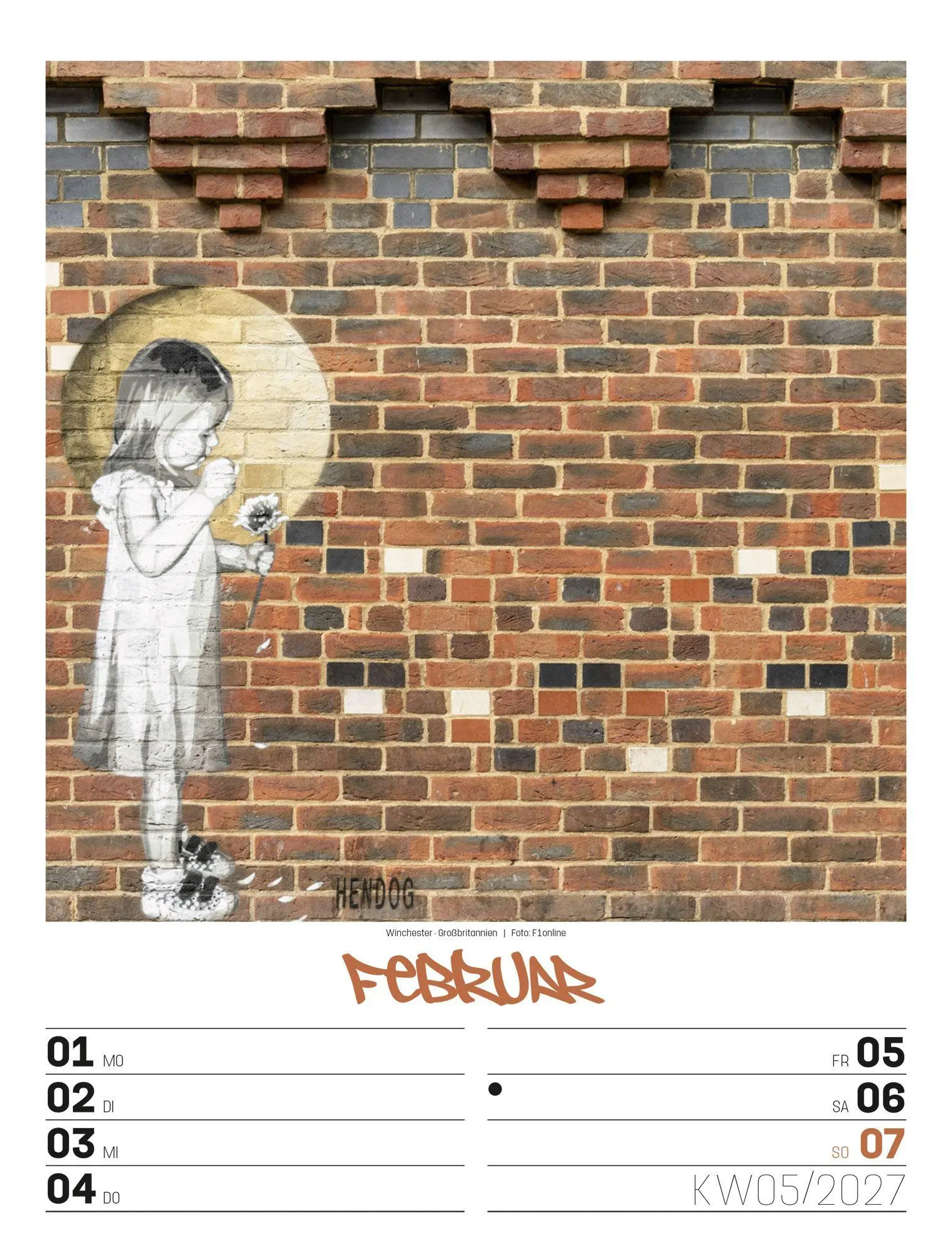 Bild: 9783838437293 | Street Art Wochenplaner Kalender 2027 | Ackermann Kunstverlag GmbH