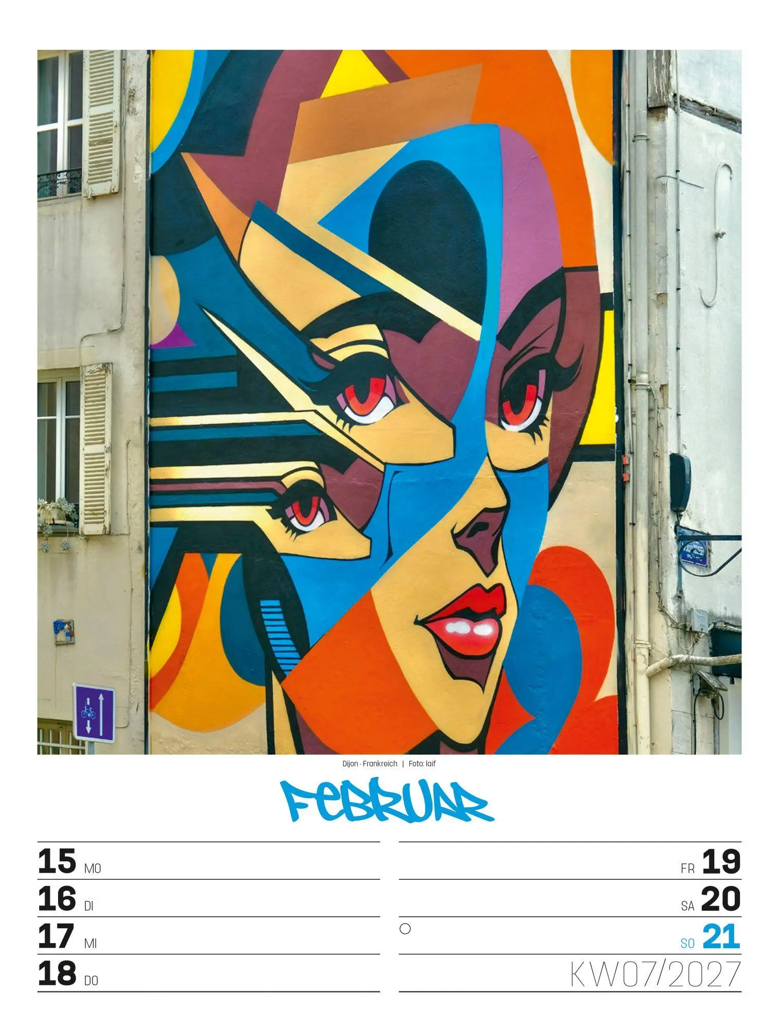 Bild: 9783838437293 | Street Art Wochenplaner Kalender 2027 | Ackermann Kunstverlag GmbH