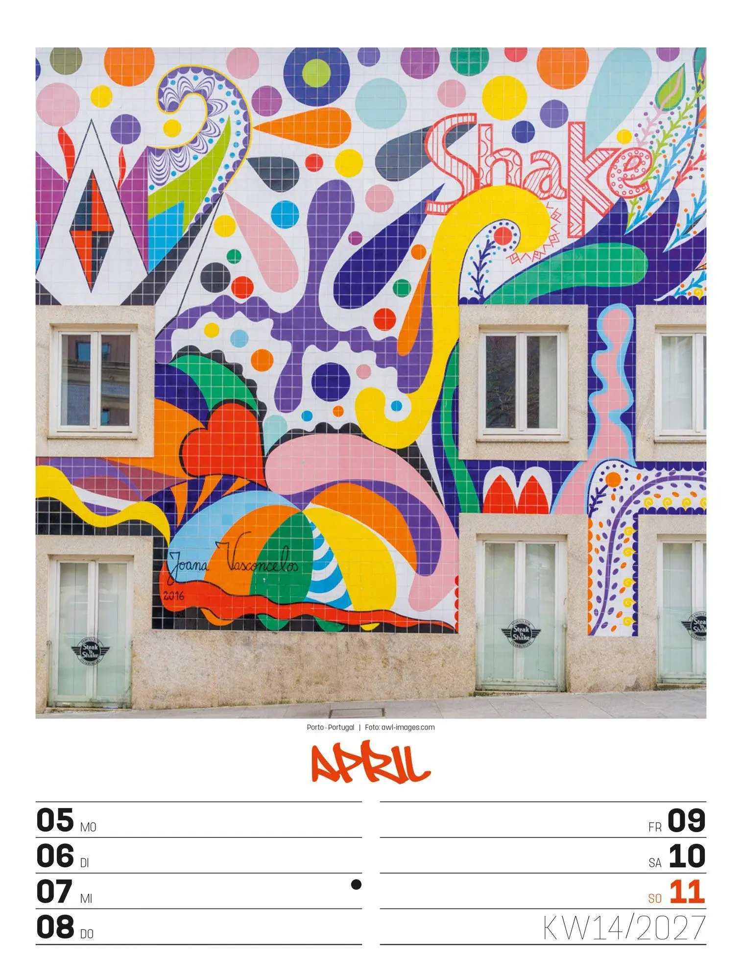 Bild: 9783838437293 | Street Art Wochenplaner Kalender 2027 | Ackermann Kunstverlag GmbH