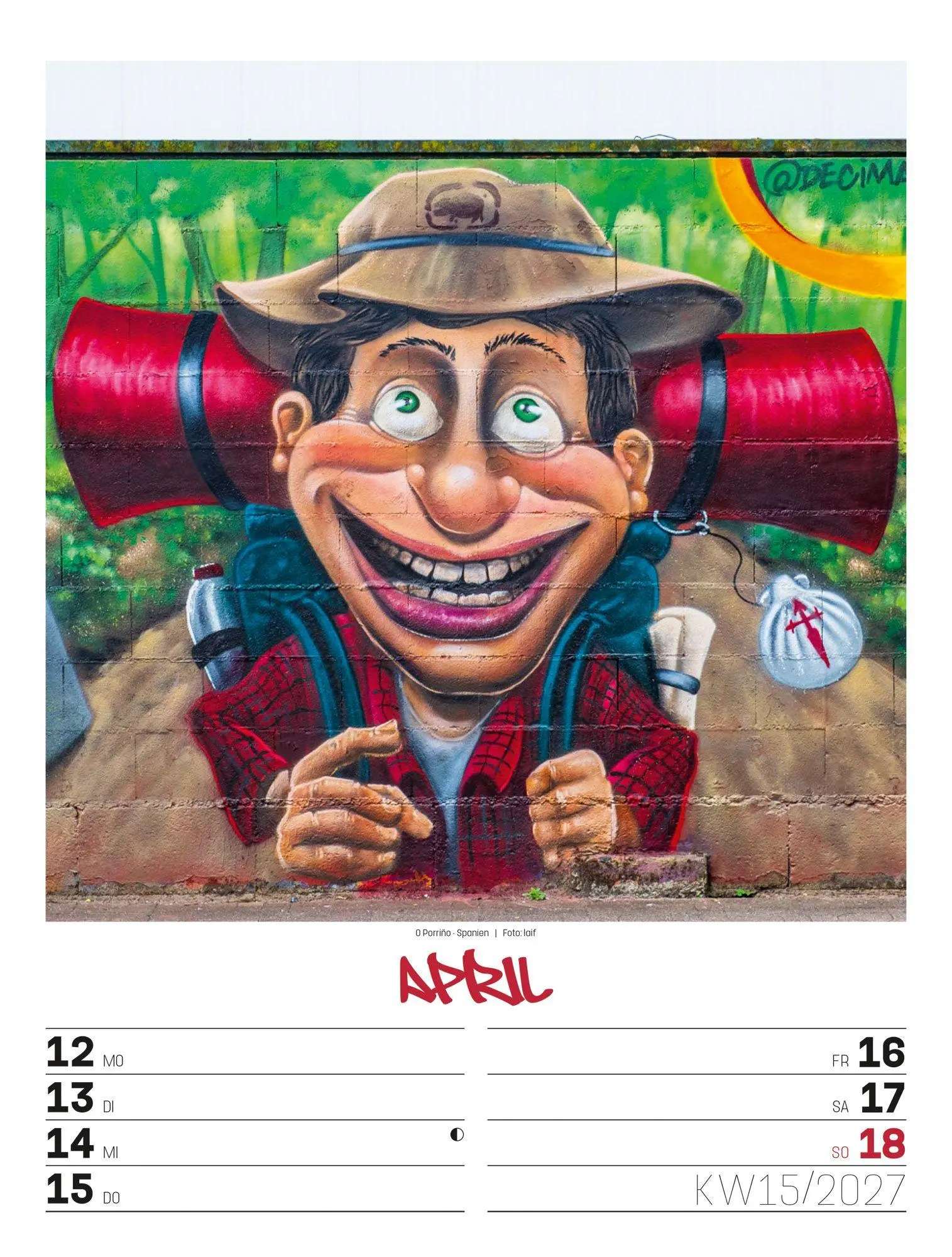 Bild: 9783838437293 | Street Art Wochenplaner Kalender 2027 | Ackermann Kunstverlag GmbH