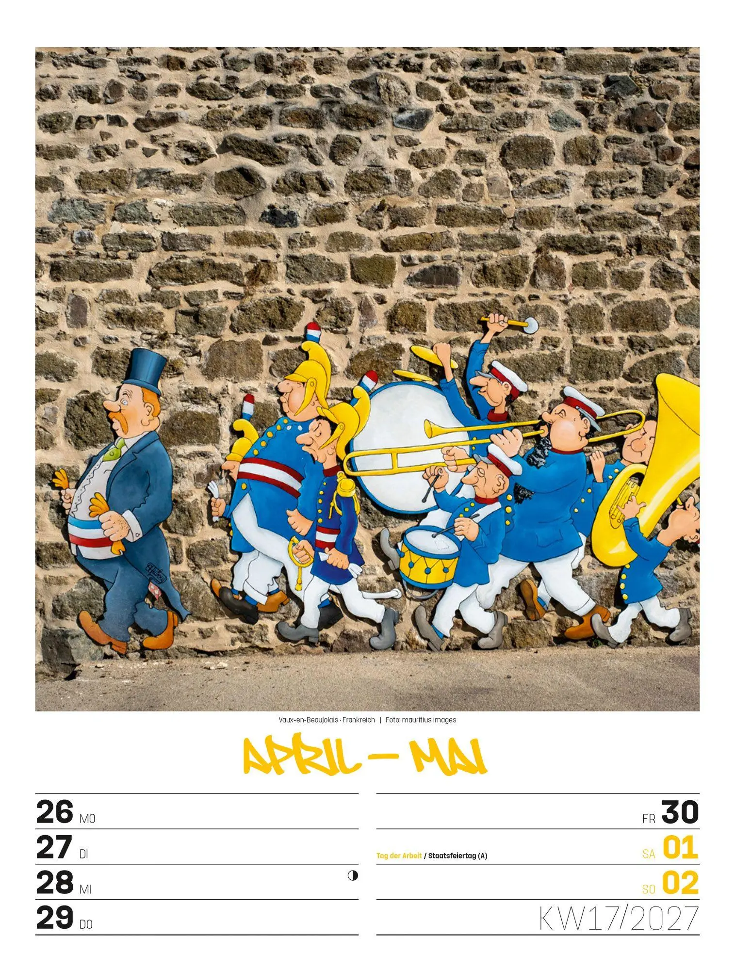 Bild: 9783838437293 | Street Art Wochenplaner Kalender 2027 | Ackermann Kunstverlag GmbH