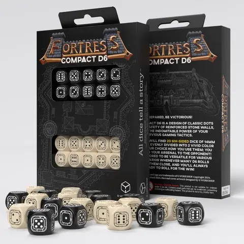 Cover: 5907699497393 | Fortress Compact D6: Black&amp;Beige | Q-Workshop | EAN 5907699497393