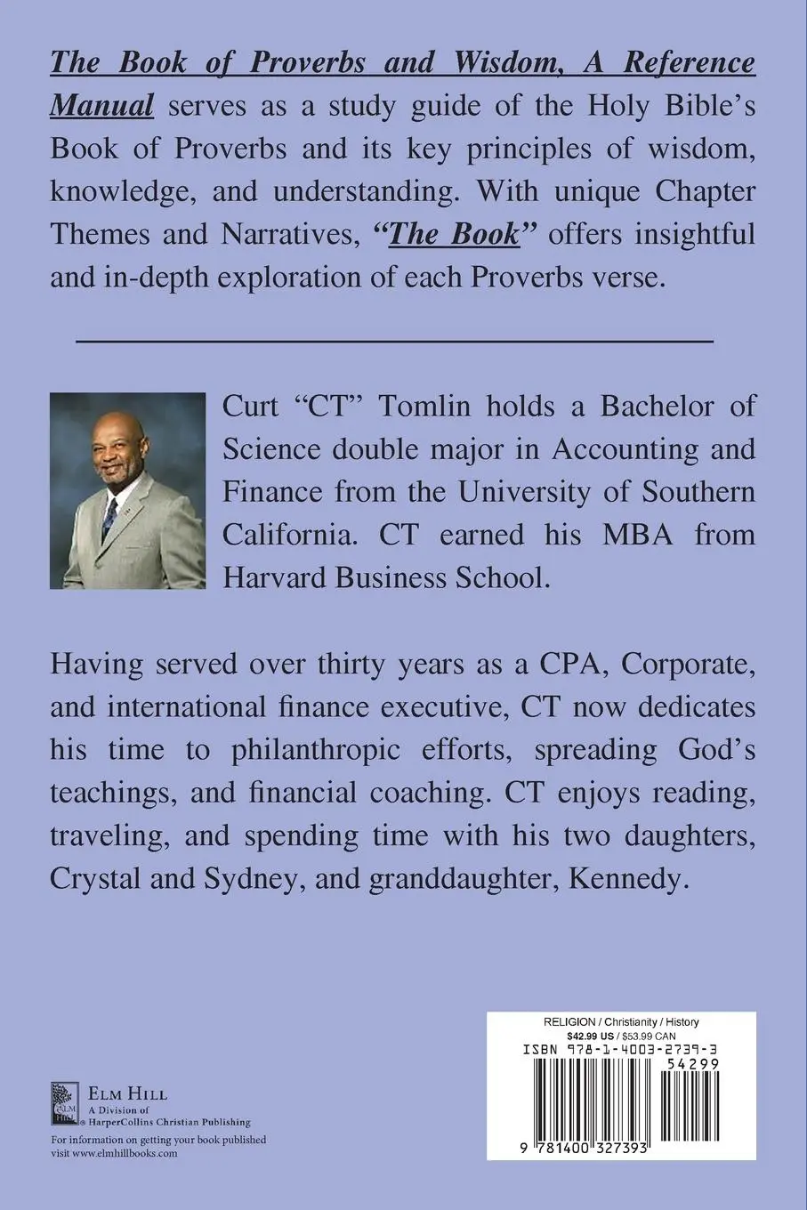 Rückseite: 9781400327393 | The Book of Proverbs and Wisdom | A Reference Manual | Curt Tomlin