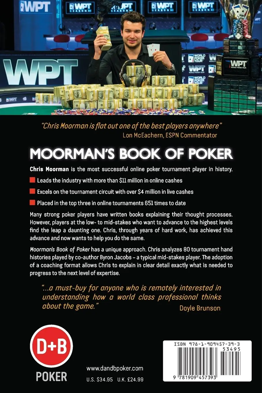 Rückseite: 9781909457393 | Moorman's Book of Poker | Chris Moorman | Taschenbuch | Englisch