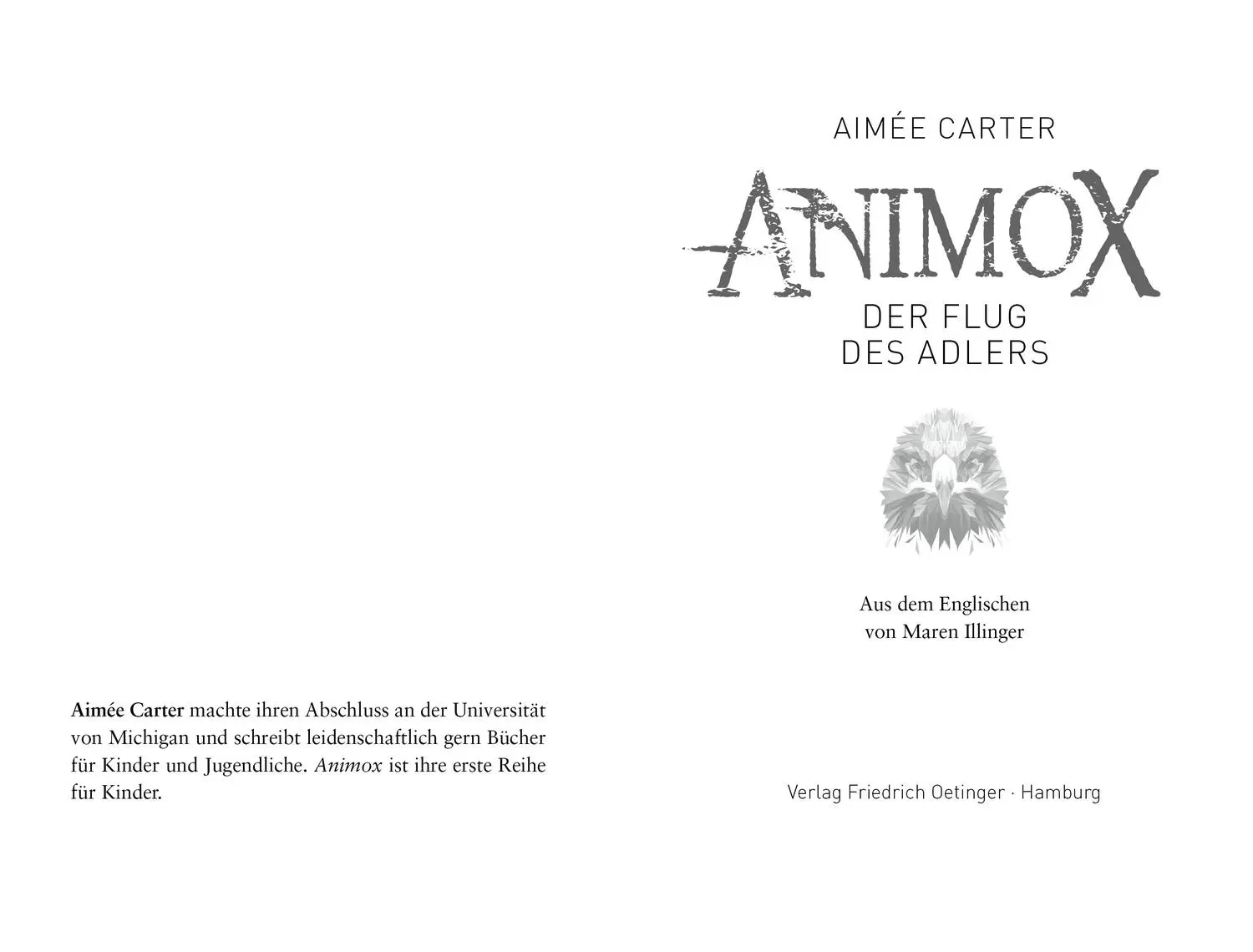 Bild: 9783751207393 | Animox 5. Der Flug des Adlers | Aimée Carter | Taschenbuch | 432 S.